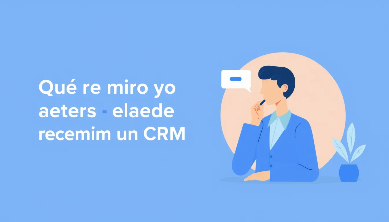 Qué miro yo antes de recomendar un CRM — comparativa CRM para pymes