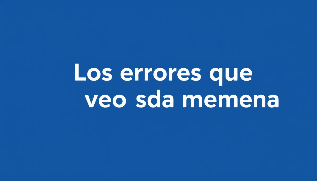 Los errores que veo cada semana — comparativa crm consultoras