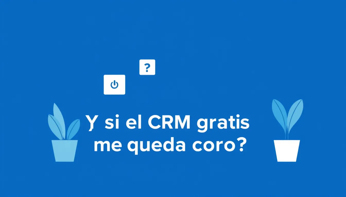¿Y si el CRM gratis se me queda corto? — CRM gratis y fácil para pymes