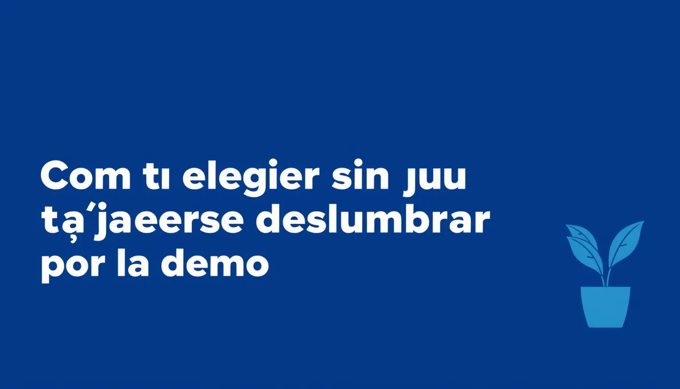 Cómo elegir sin dejarse deslumbrar por la demo — CRM para pymes