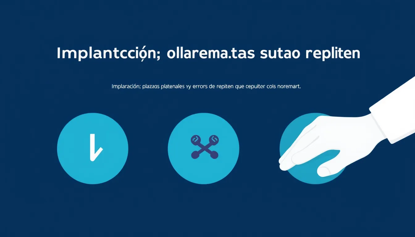Implantación: plazos reales y errores que se repiten — CRM para pymes