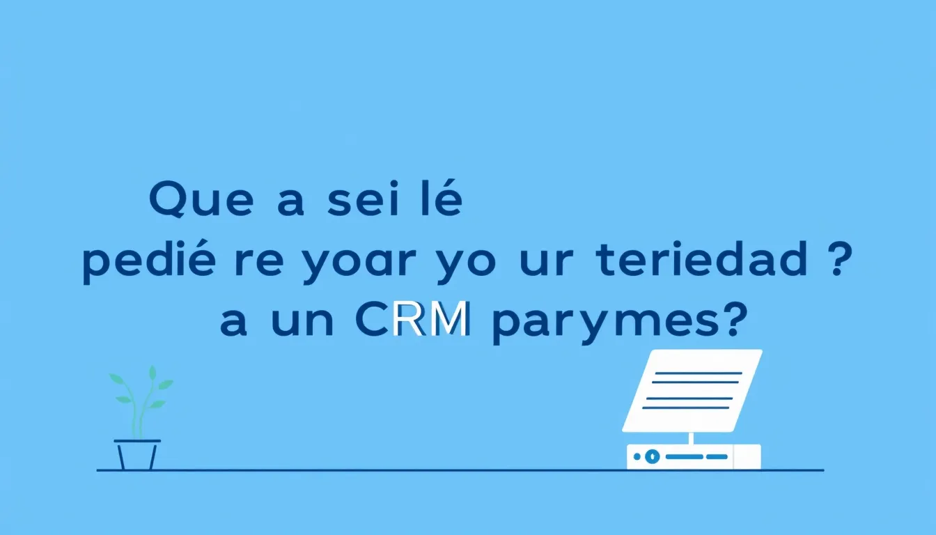 CRM para pymes: cómo elegir sin tirar el presupuesto