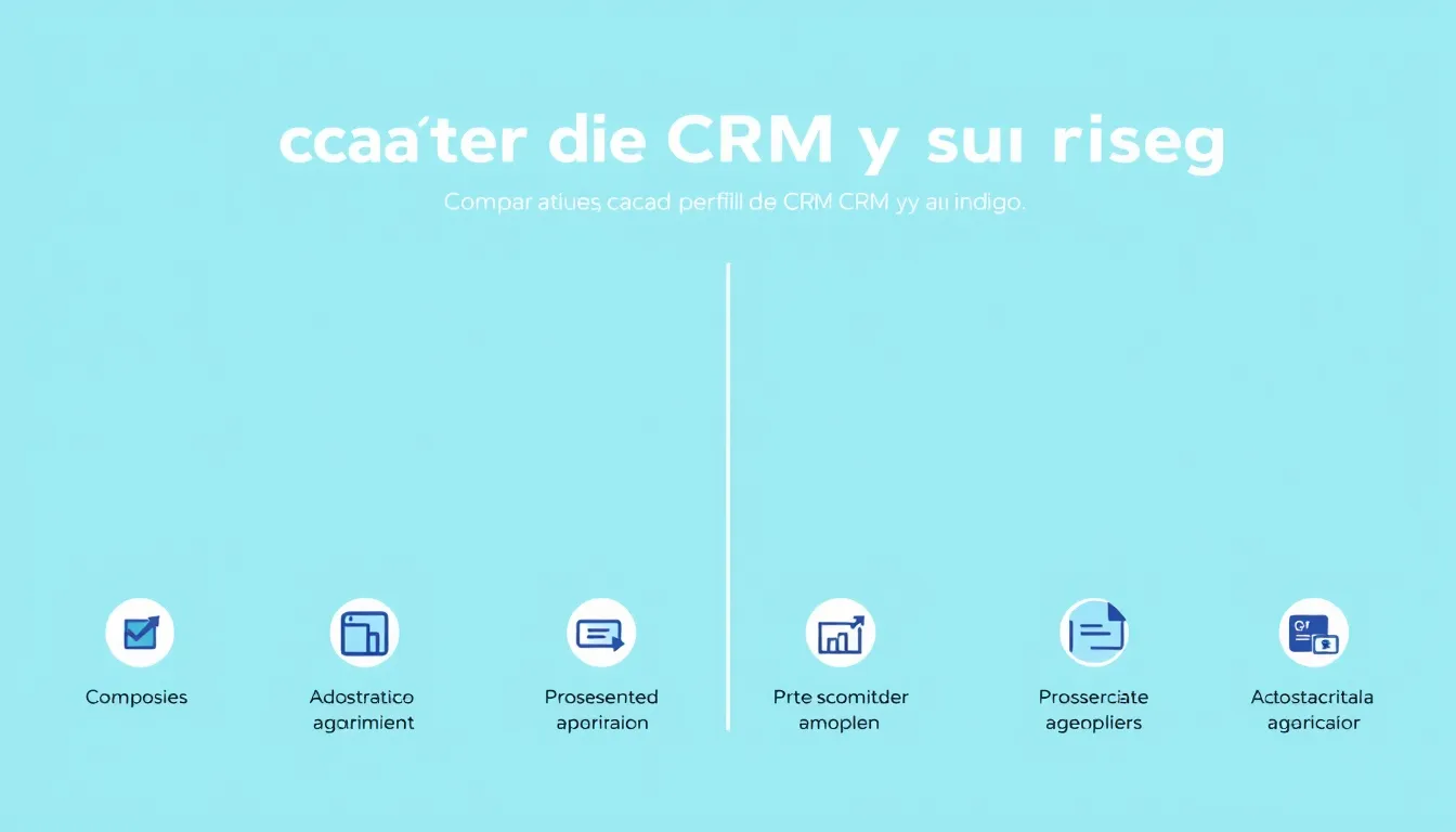 Comparativa: cada perfil de CRM y su riesgo — errores al elegir un CRM para pymes