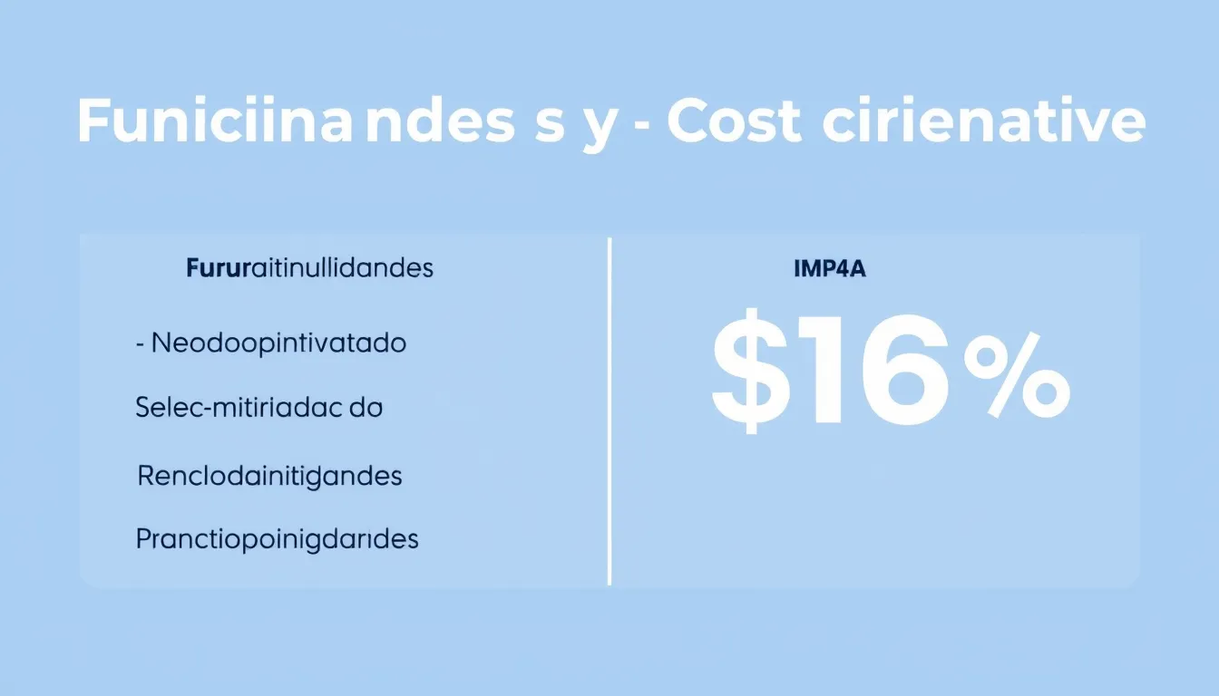 Comparativa de funcionalidades, impacto y coste orientativo — Funcionalidades CRM para pymes