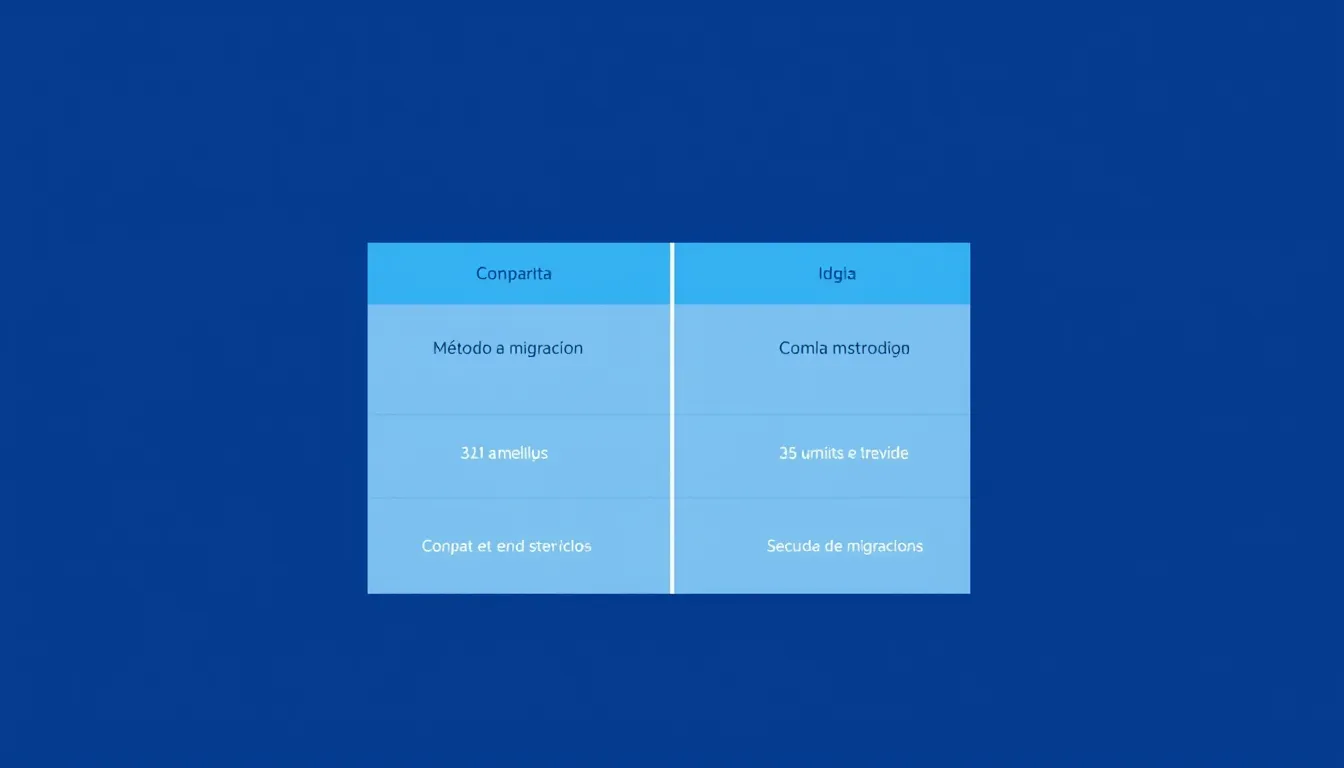 Comparativa de métodos de migración — migración de datos al CRM para pymes