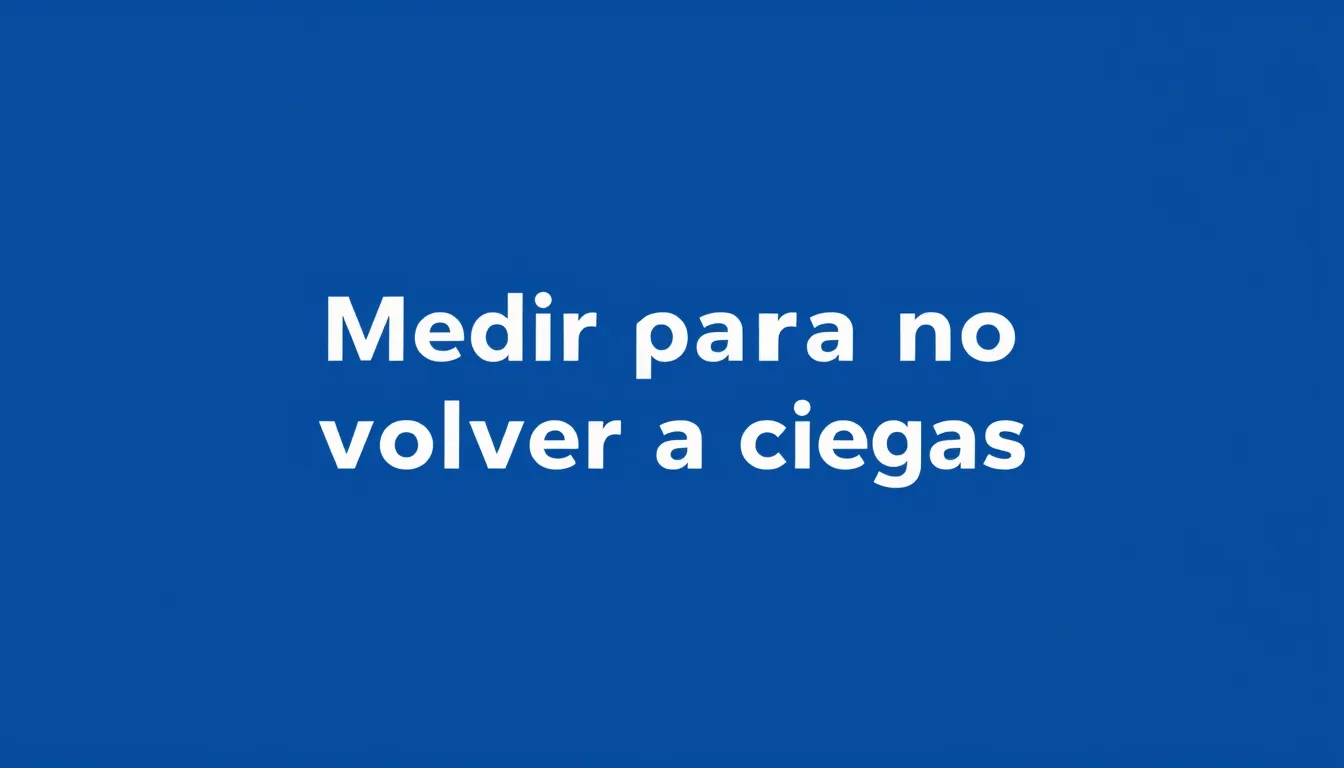 Medir para no volver a ciegas — ROI de un CRM para pymes
