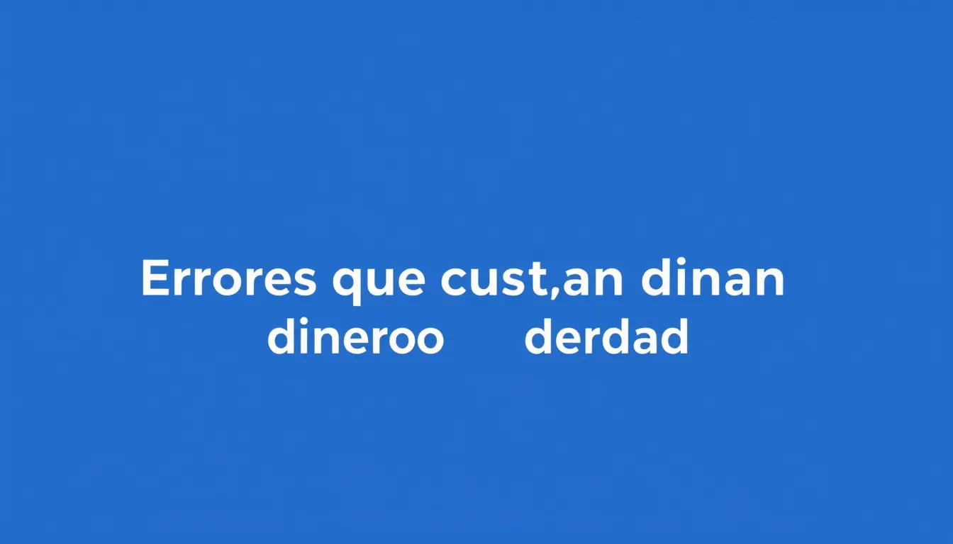 Errores que cuestan dinero de verdad — software CRM para pymes